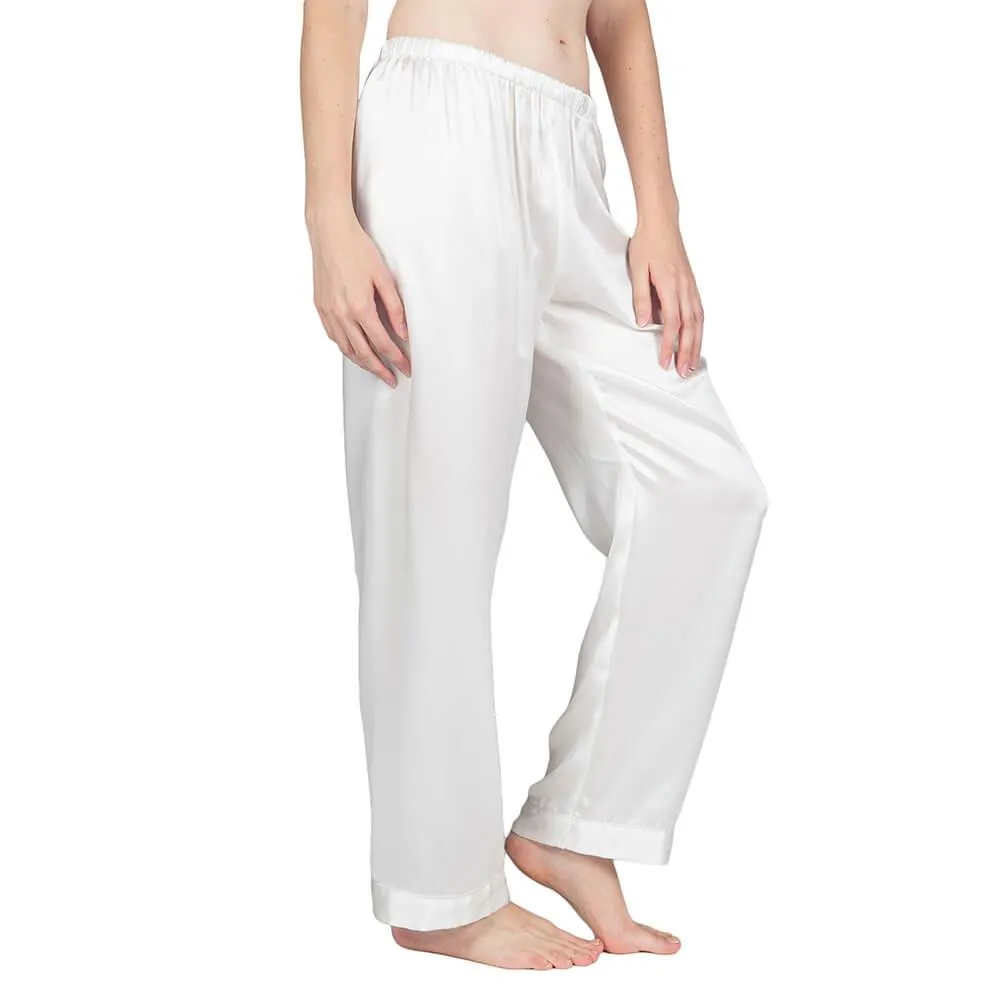 100% Silk Pajama Long Pant For Women