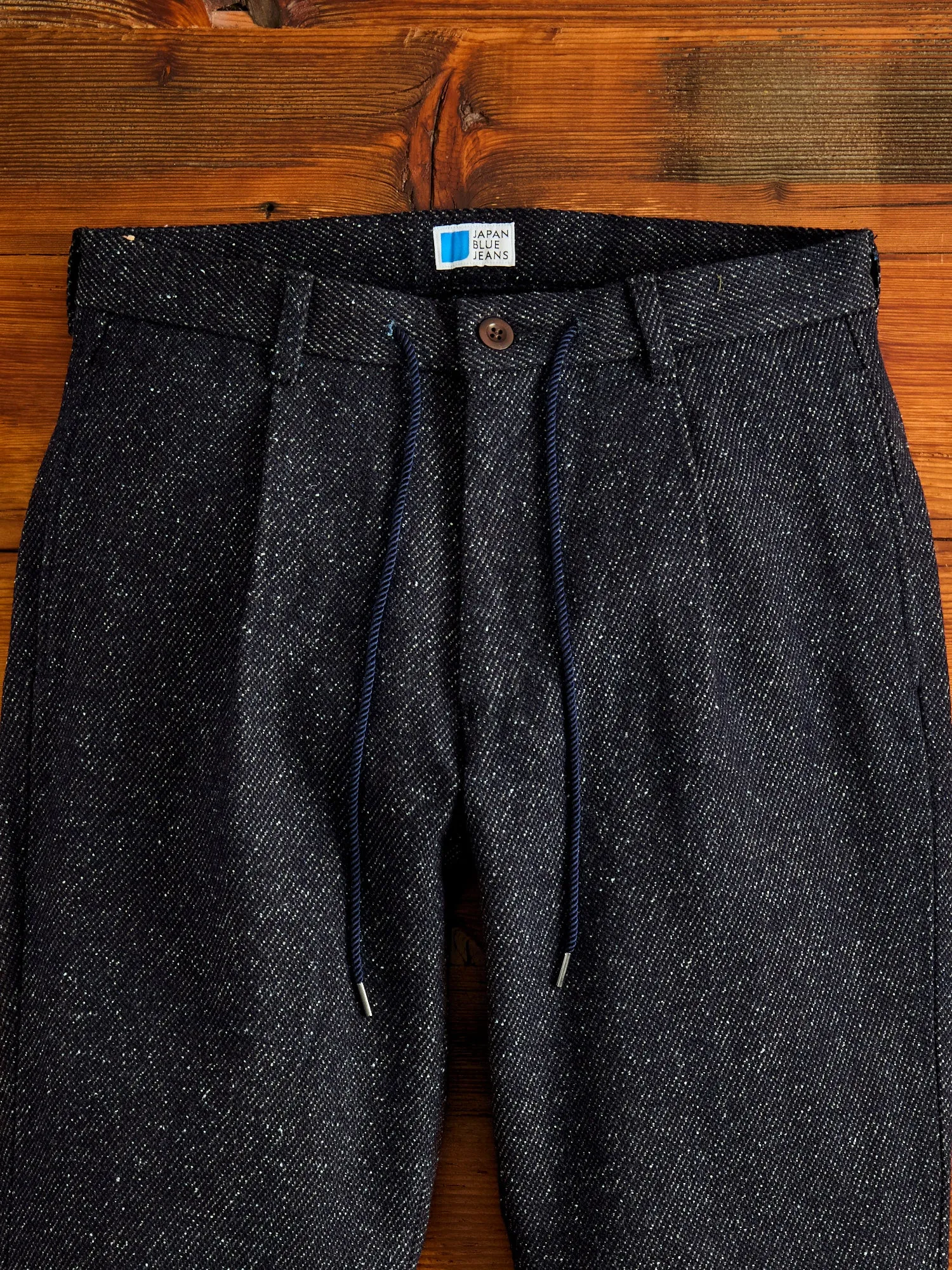 Indigo 12oz Denim Tweed Easy Tapered Pants