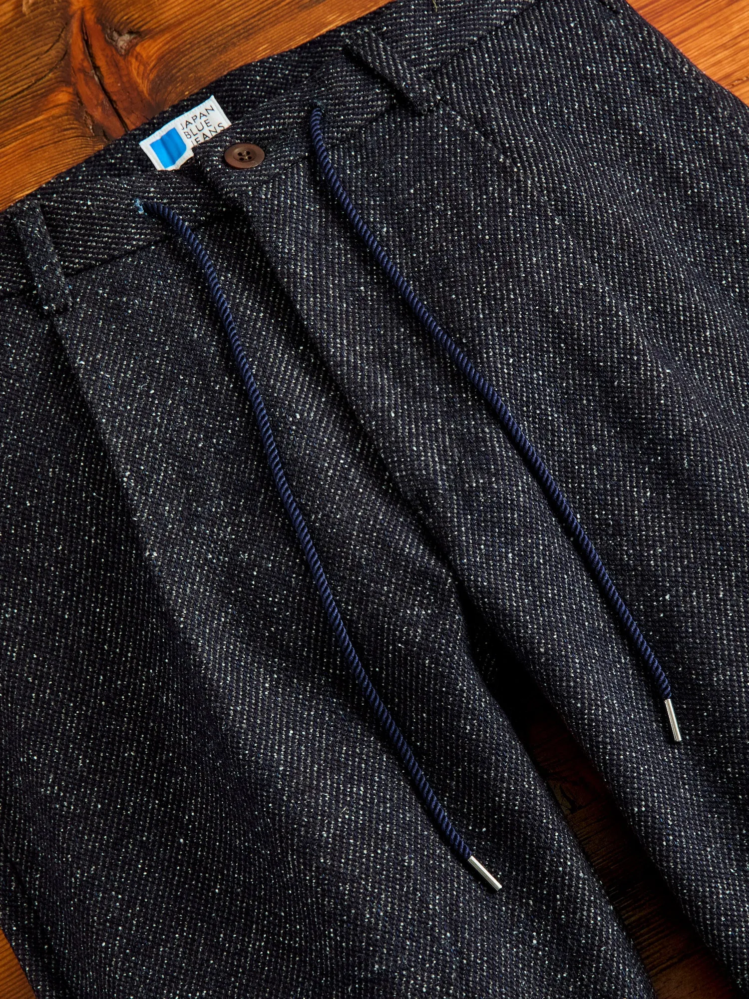 Indigo 12oz Denim Tweed Easy Tapered Pants