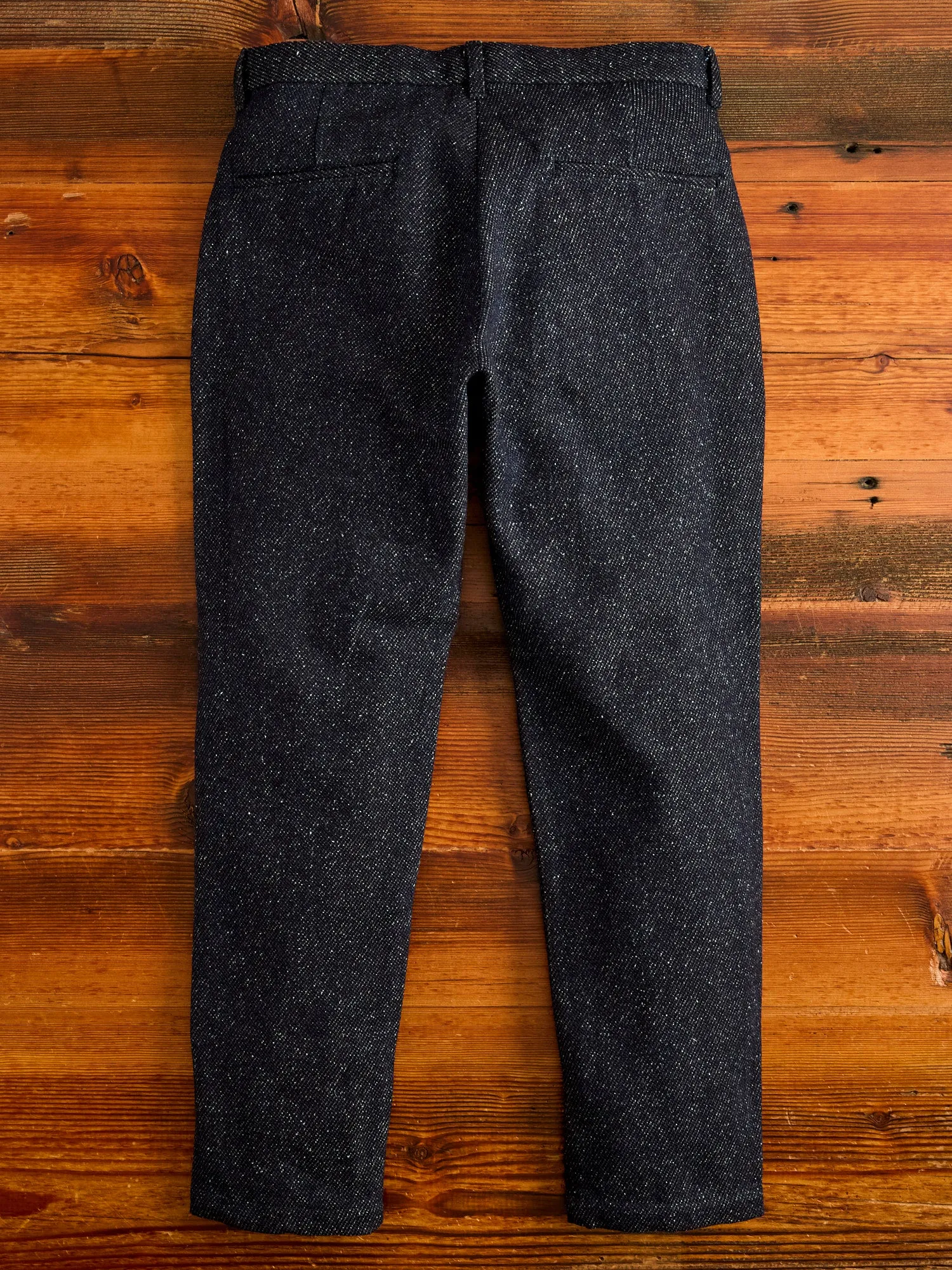 Indigo 12oz Denim Tweed Easy Tapered Pants