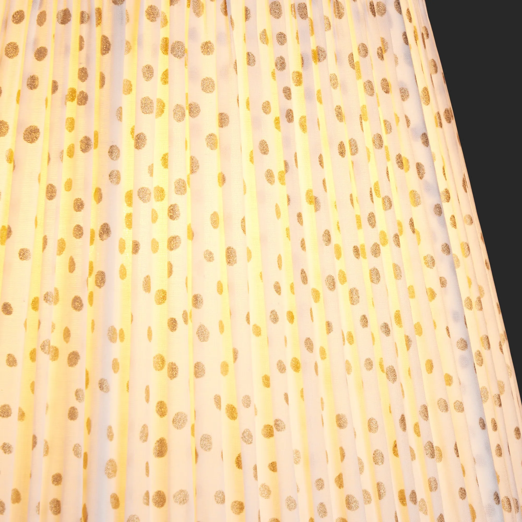20cm empire shade in gold dotty