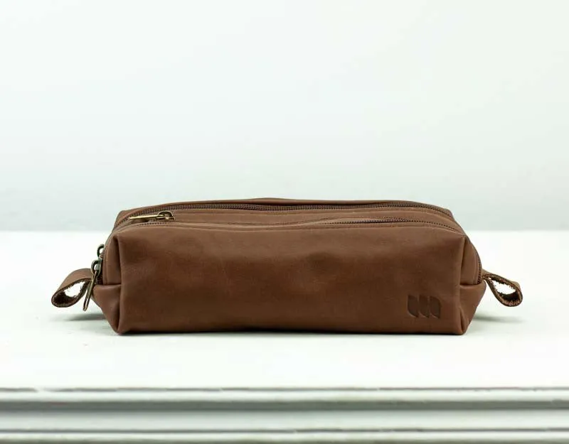 2Rec case - Chocolate brown leather