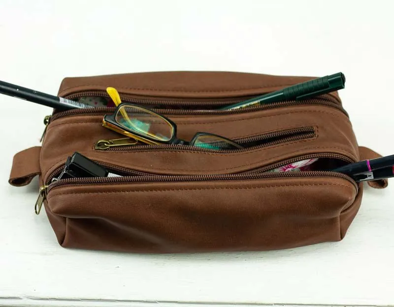 2Rec case - Chocolate brown leather