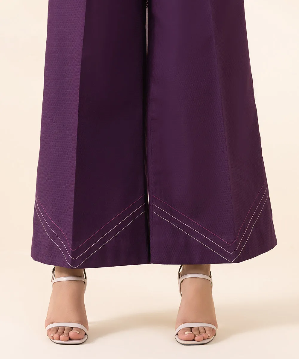 3 Piece - Embroidered Dobby Suit