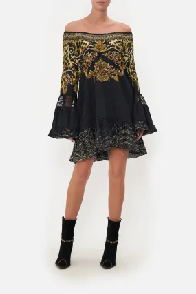 A LINE FRILL DRESS SHADOWS OF ARMADA