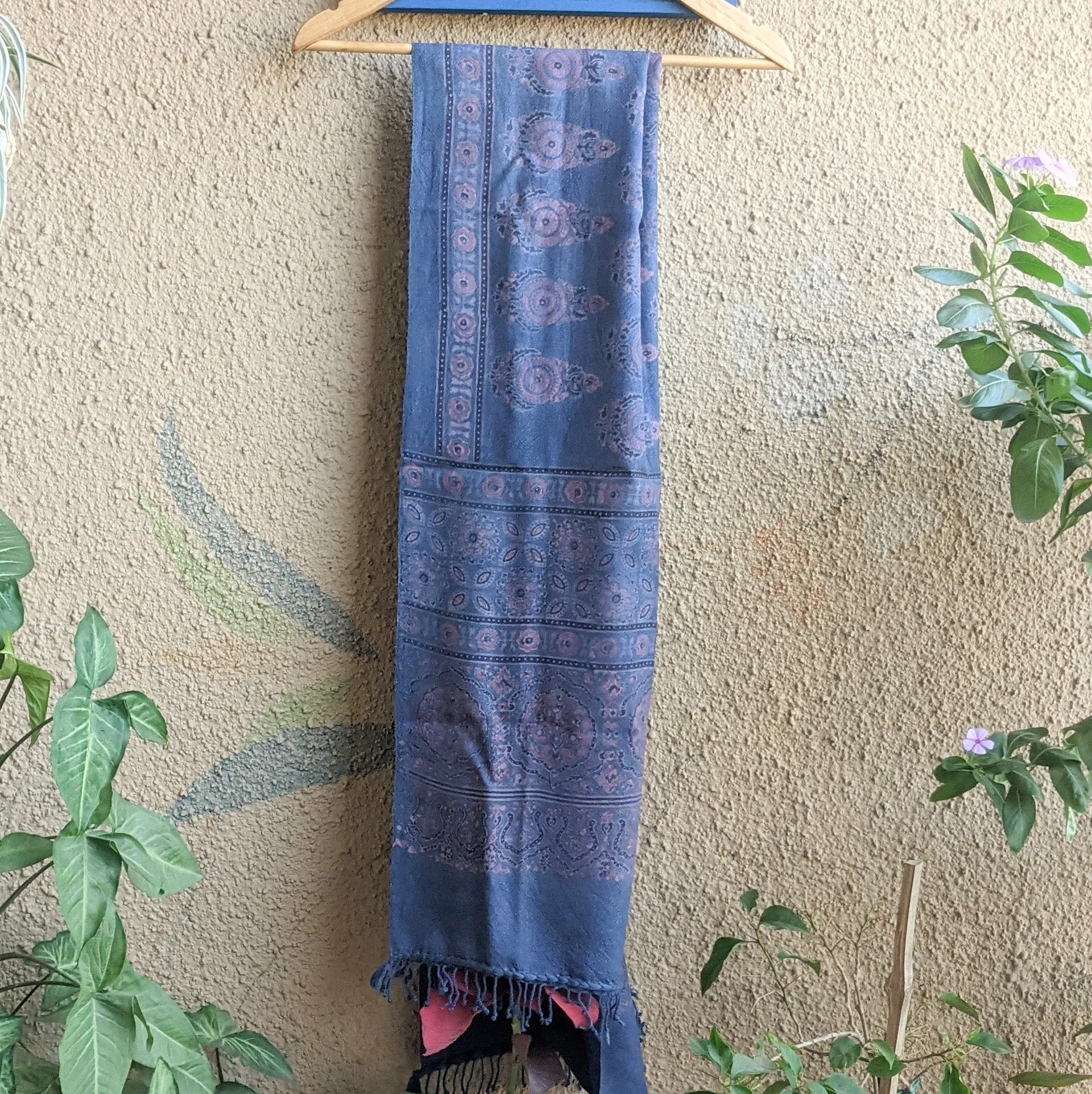 Ajrakh Woolen Stole
