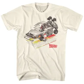 Back to the Future - Deconstructed Car with Grid