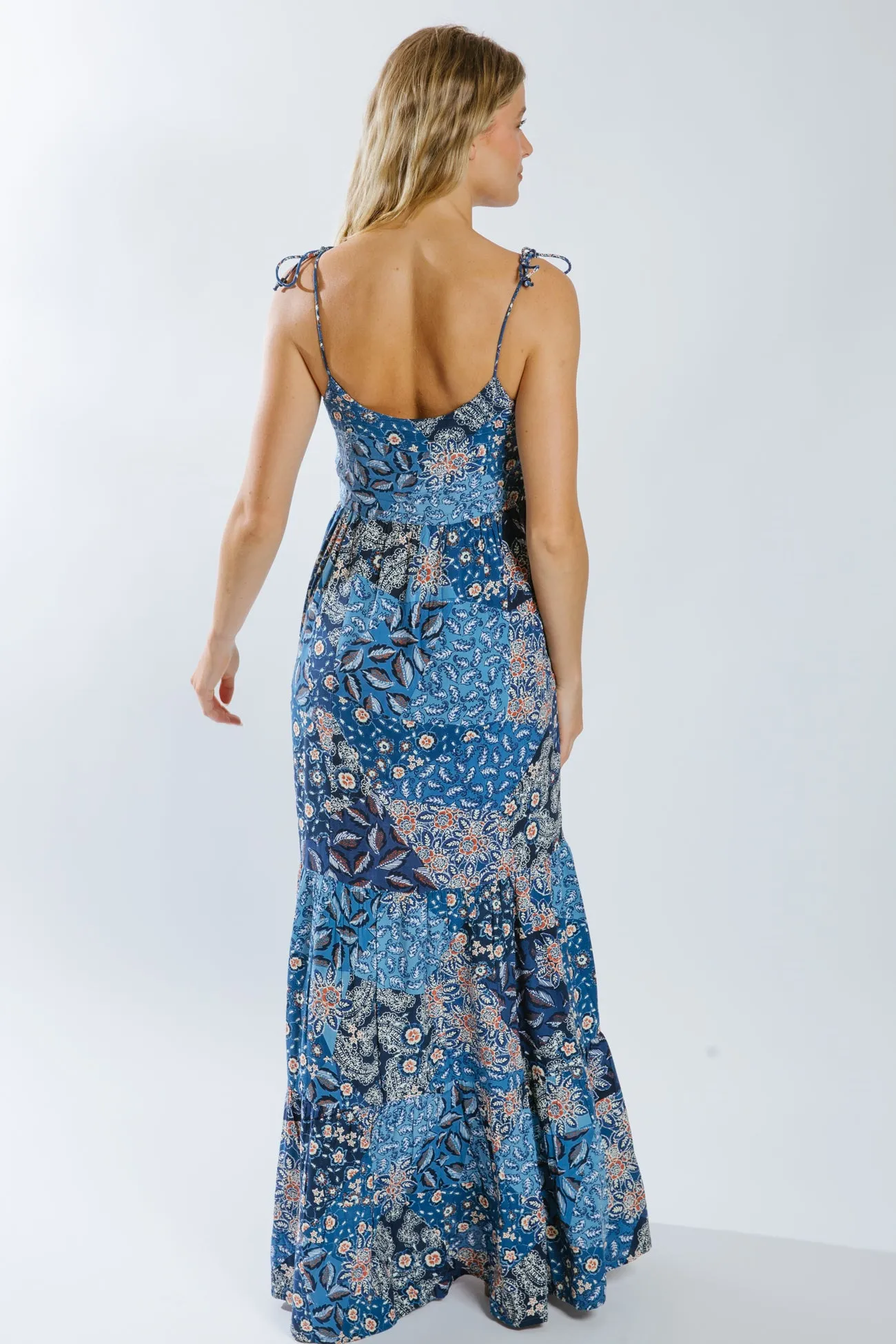Berdina Tie Strap Maxi Dress