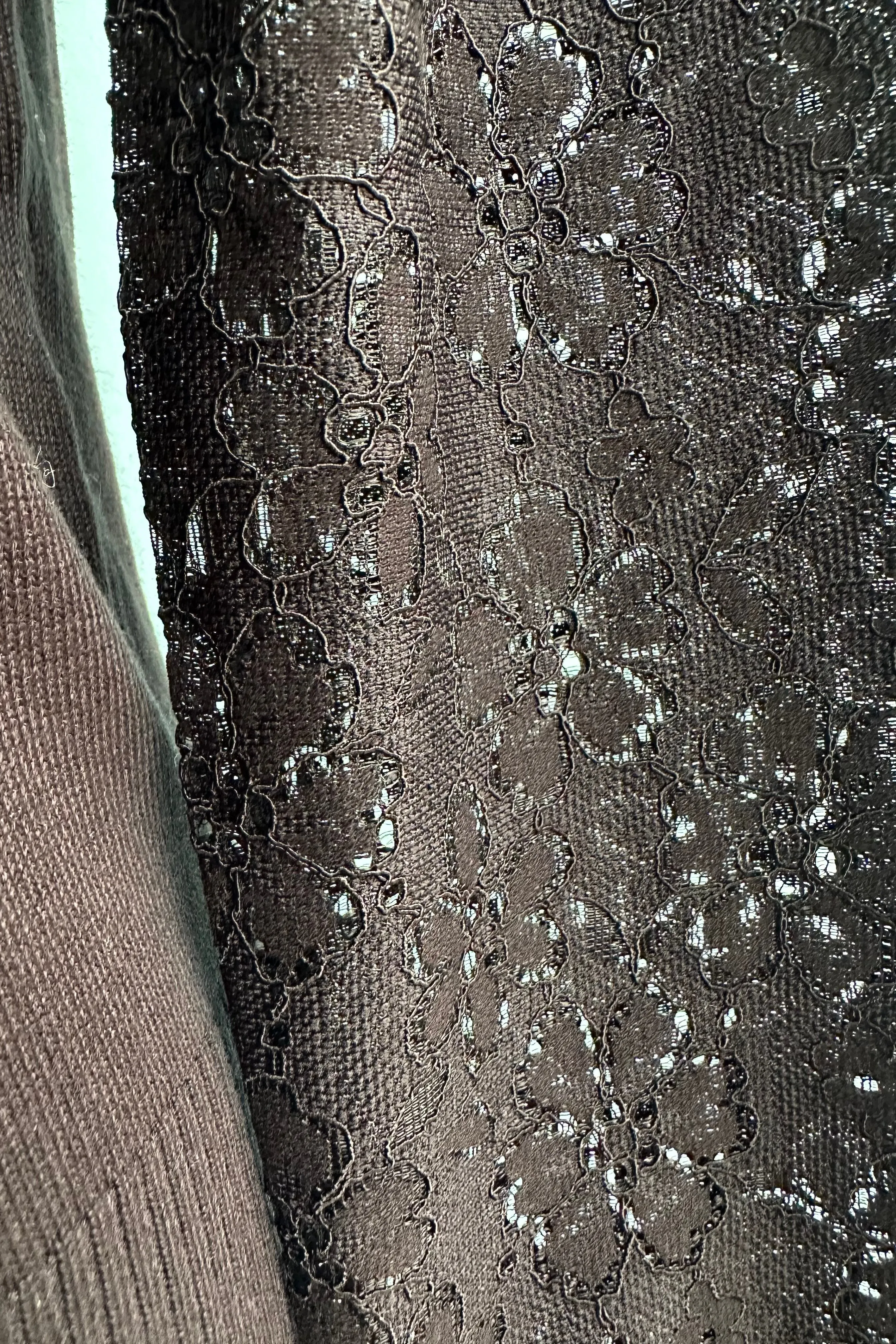 Black Lace Sleeve Sweater by Voodoo Vixen