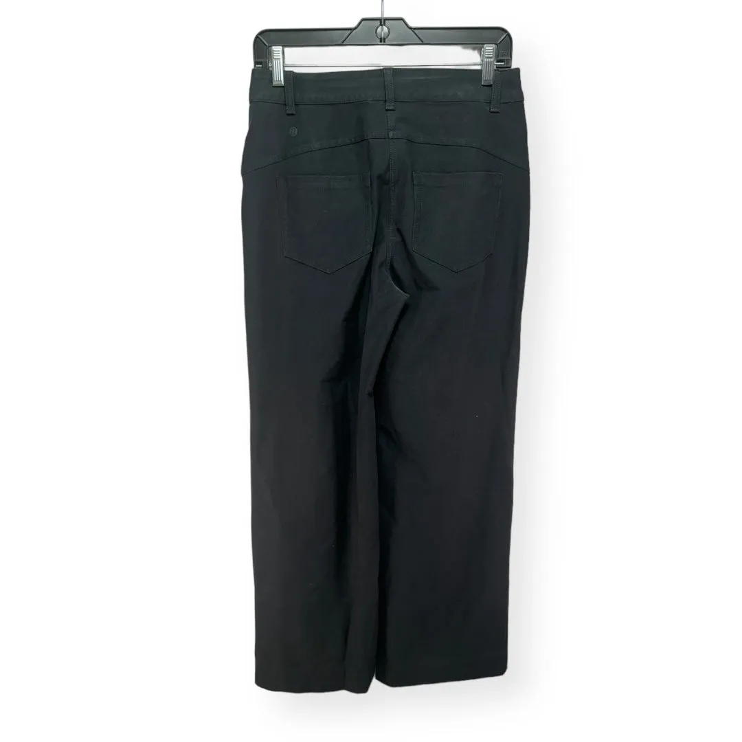 Black Pants Wide Leg Lululemon, Size 4