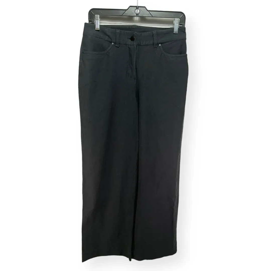 Black Pants Wide Leg Lululemon, Size 4