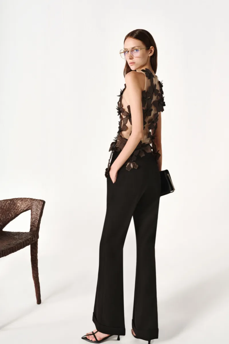 BLACK STRAIGHT PANTS