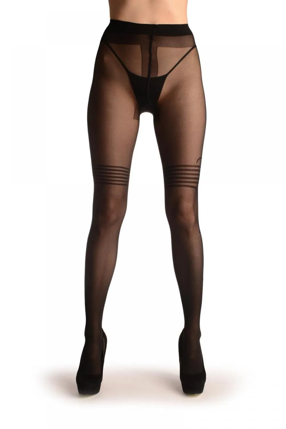 Black With Striped Top & Side Sketches