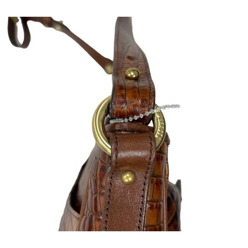 Brahmin Pecan Melbourne Large Crossbody Handbag Purse Leather New