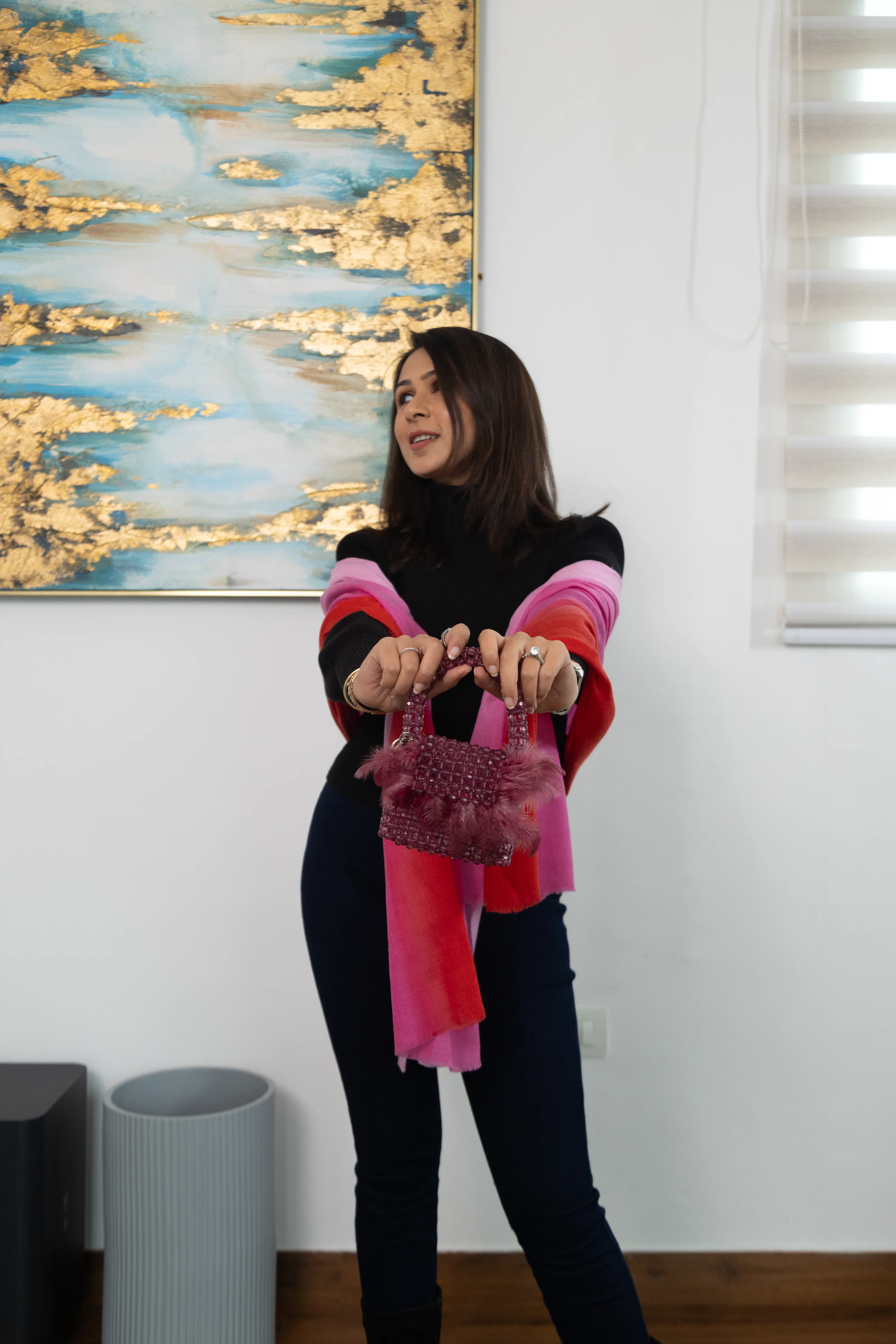 Bridesmaid Gift Box : Shawl & Handbag ( PACK OF 10 BOXES)
