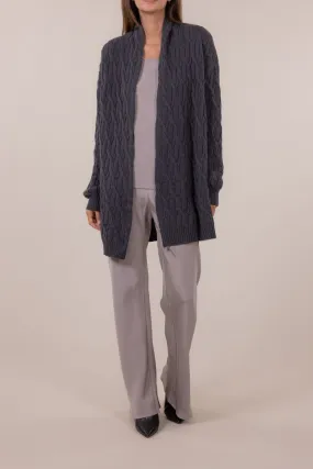 CABLE OPEN CARDIGAN