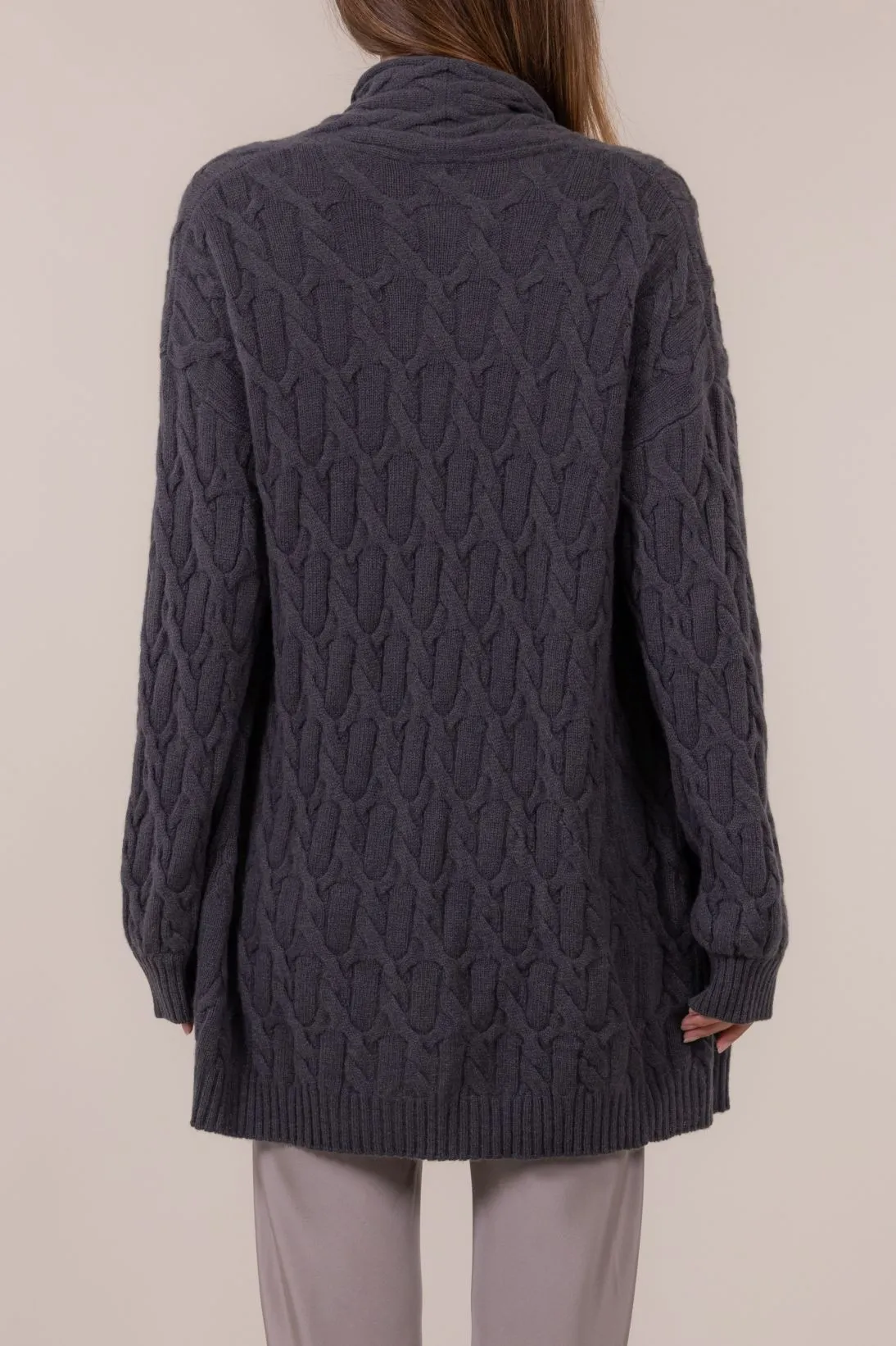 CABLE OPEN CARDIGAN