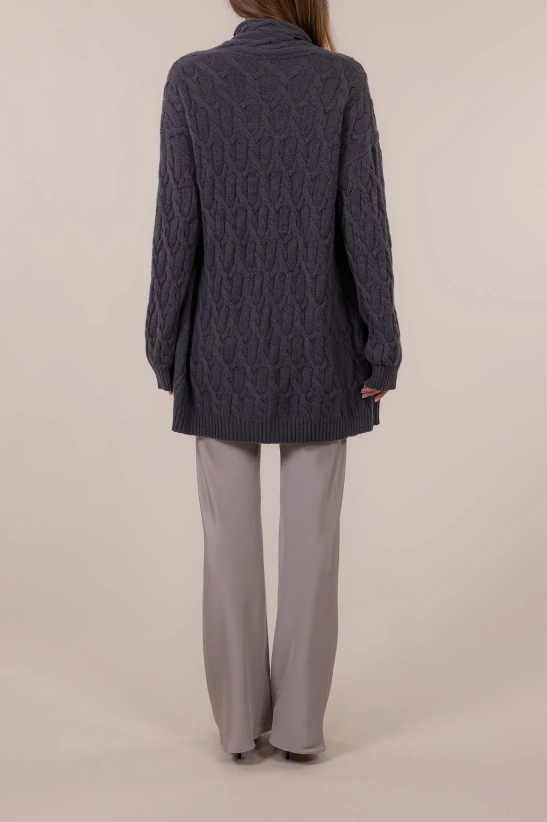 CABLE OPEN CARDIGAN