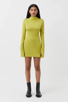 Camilla and Marc Olea Long Sleeve Dress - Chartreuse