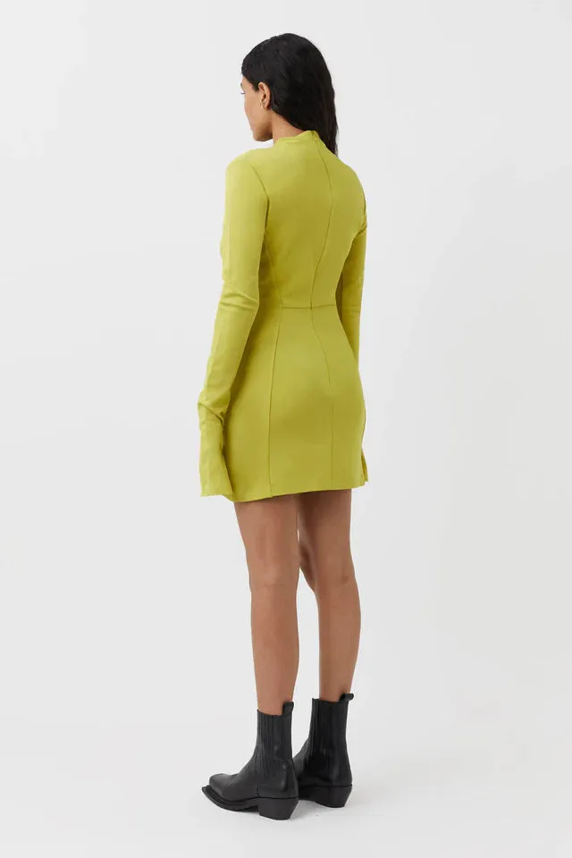 Camilla and Marc Olea Long Sleeve Dress - Chartreuse