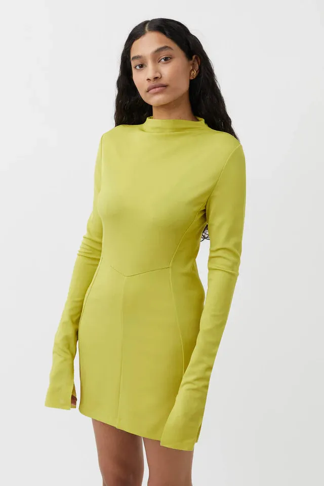 Camilla and Marc Olea Long Sleeve Dress - Chartreuse