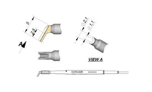 Cartridge Pin/Connector Ø 1.1-10PK