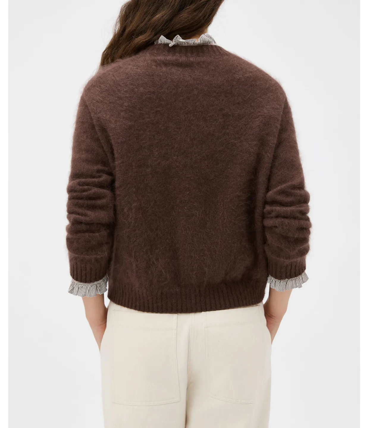 Cashmere Blend Knit in Dark Chocolate
