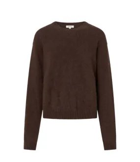 Cashmere Blend Knit in Dark Chocolate