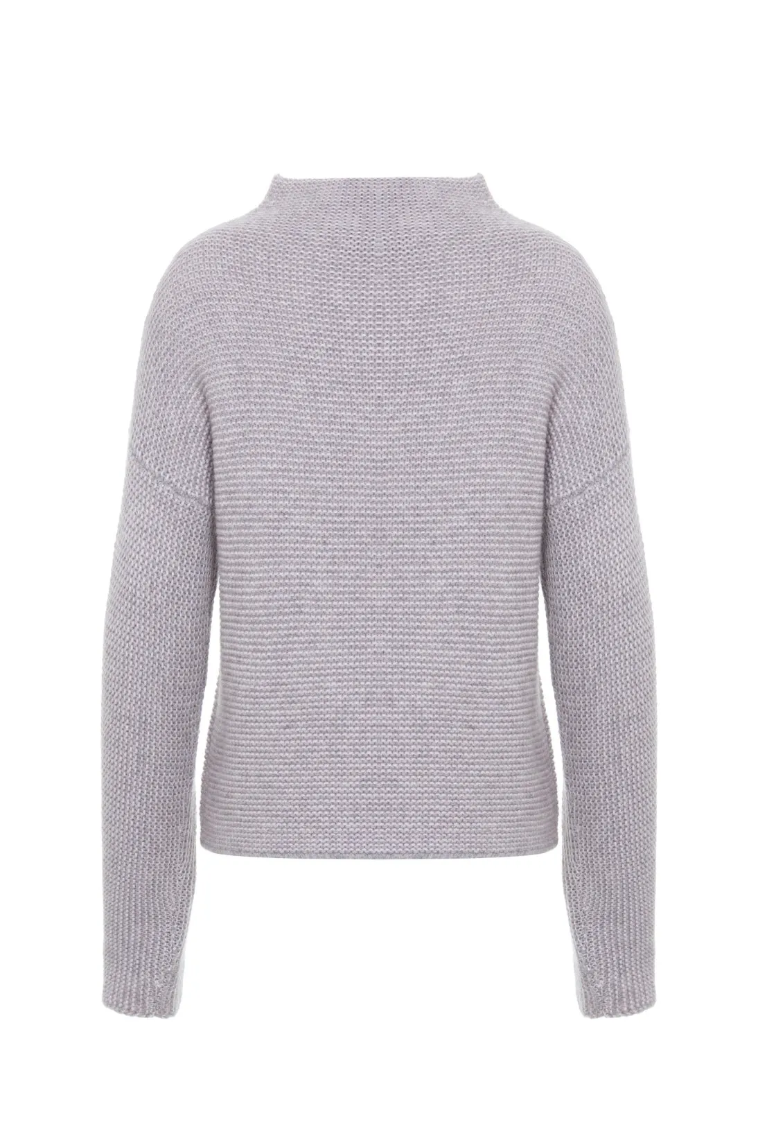 Luxurious Cashmere Links Stitch Mockneck Sweater