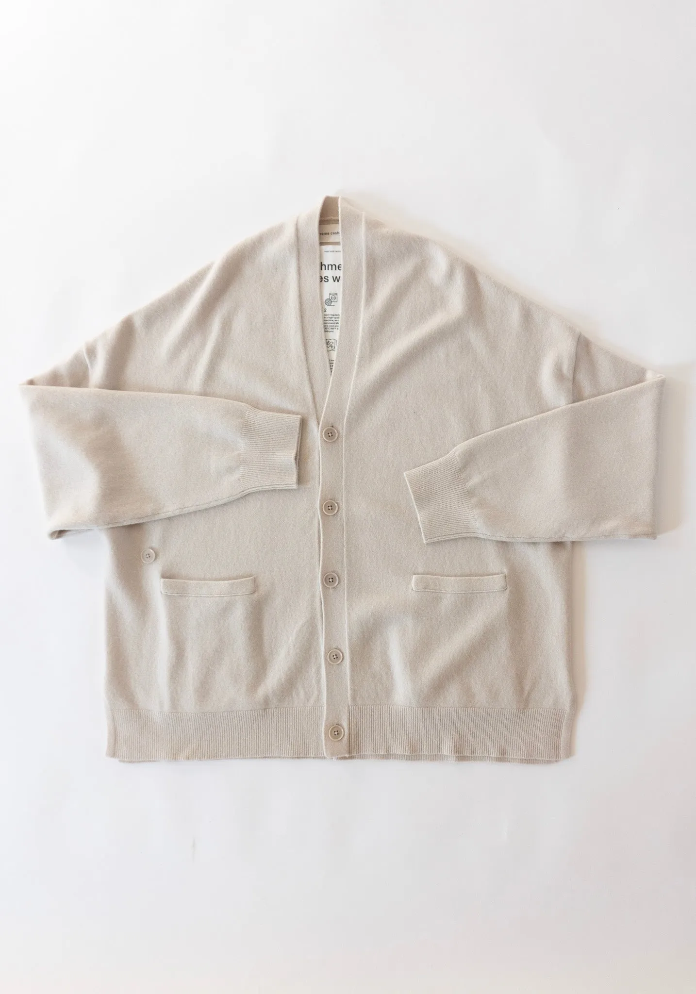 Cashmere Tokio Cardigan in Chalk
