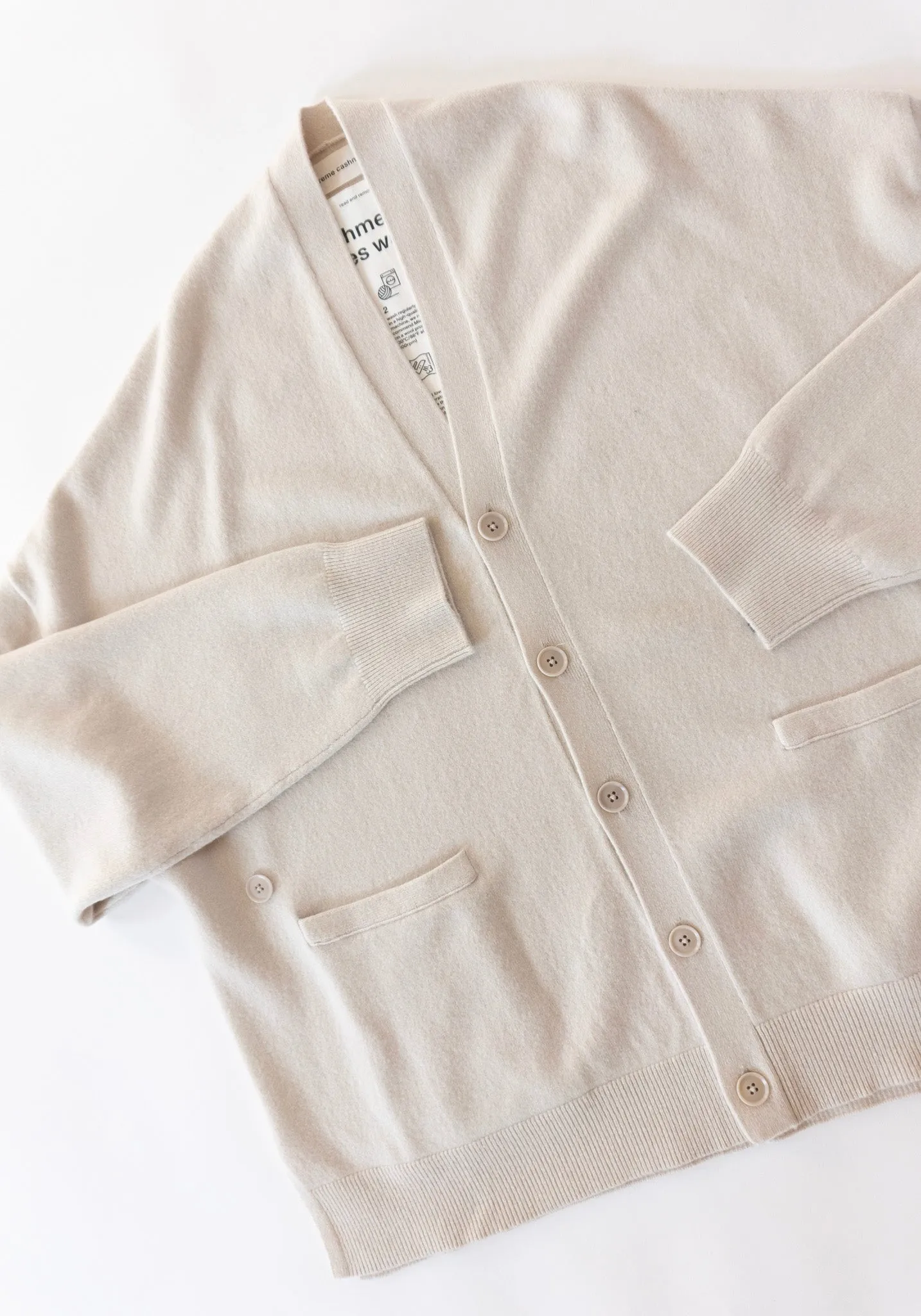 Cashmere Tokio Cardigan in Chalk