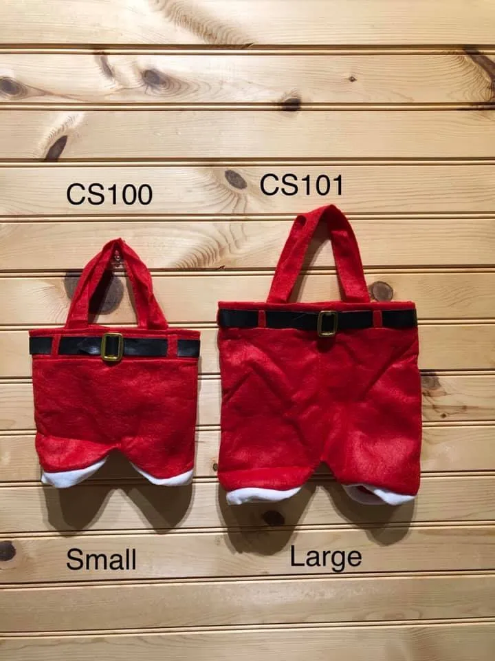 Christmas Stocking - CS100 - Small Santa Pants Stocking