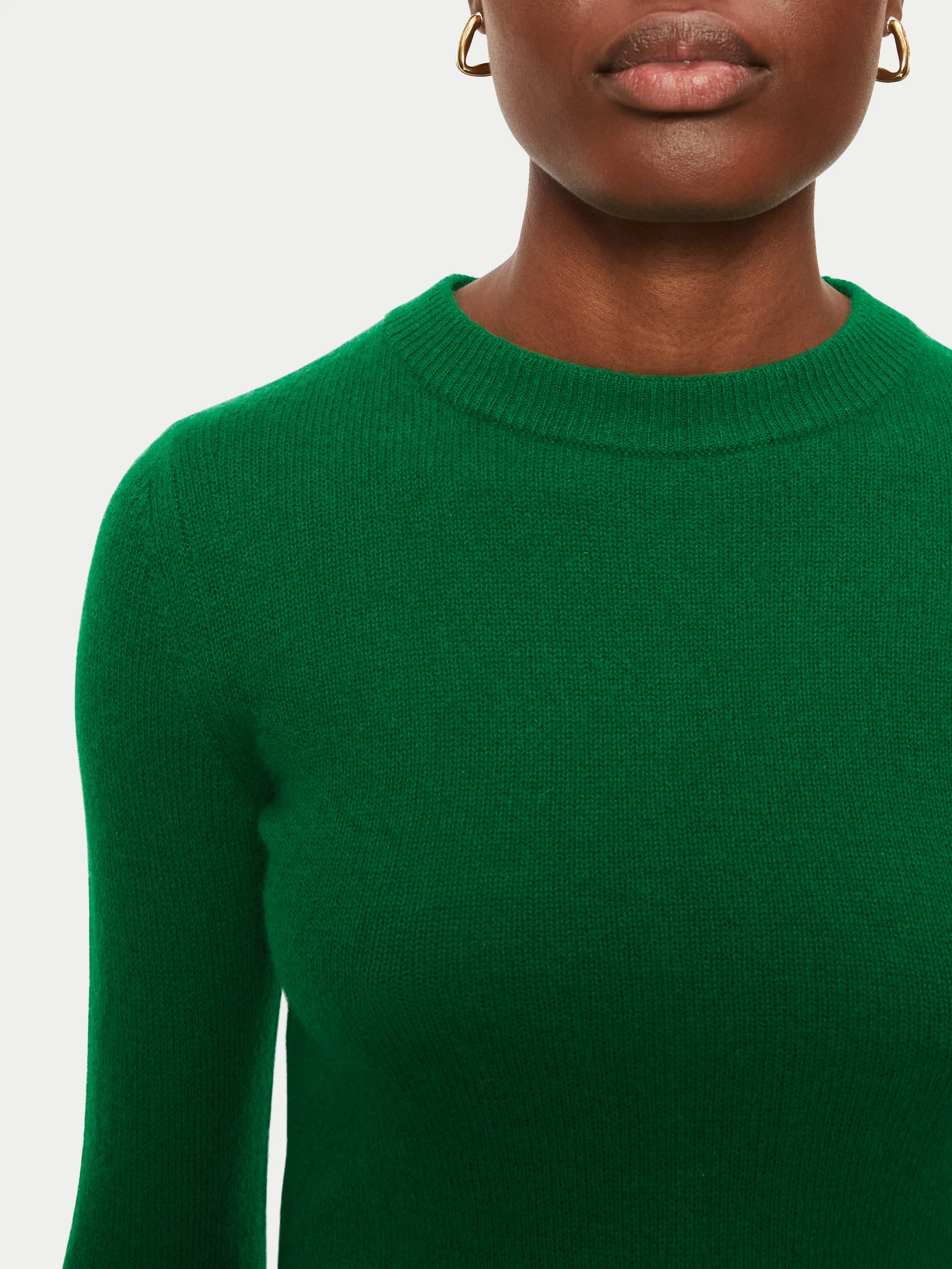 Cloud Cashmere Crew Jumper | Green