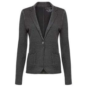 Cotton Cashmere Blazer - Dark Grey