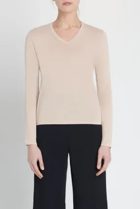COTTON V-NECK TOP