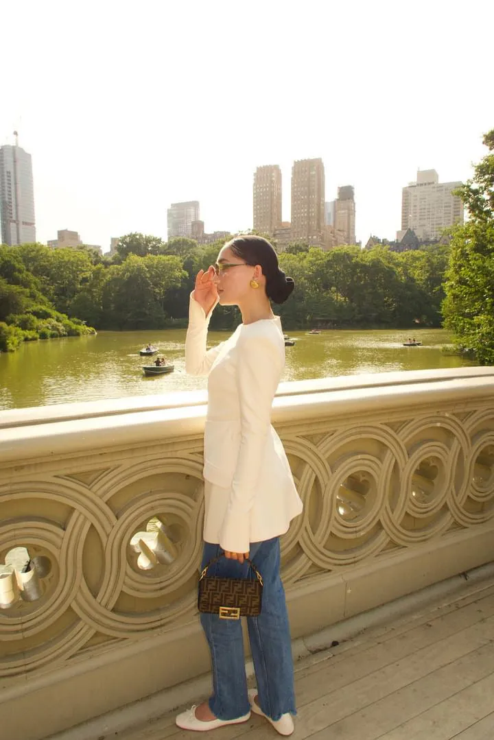Cream Blazer Tunic