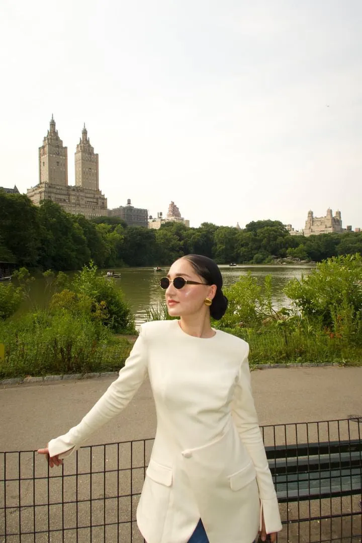Cream Blazer Tunic