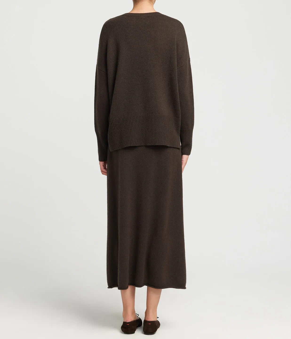 Elin Knitted Skirt in Wood