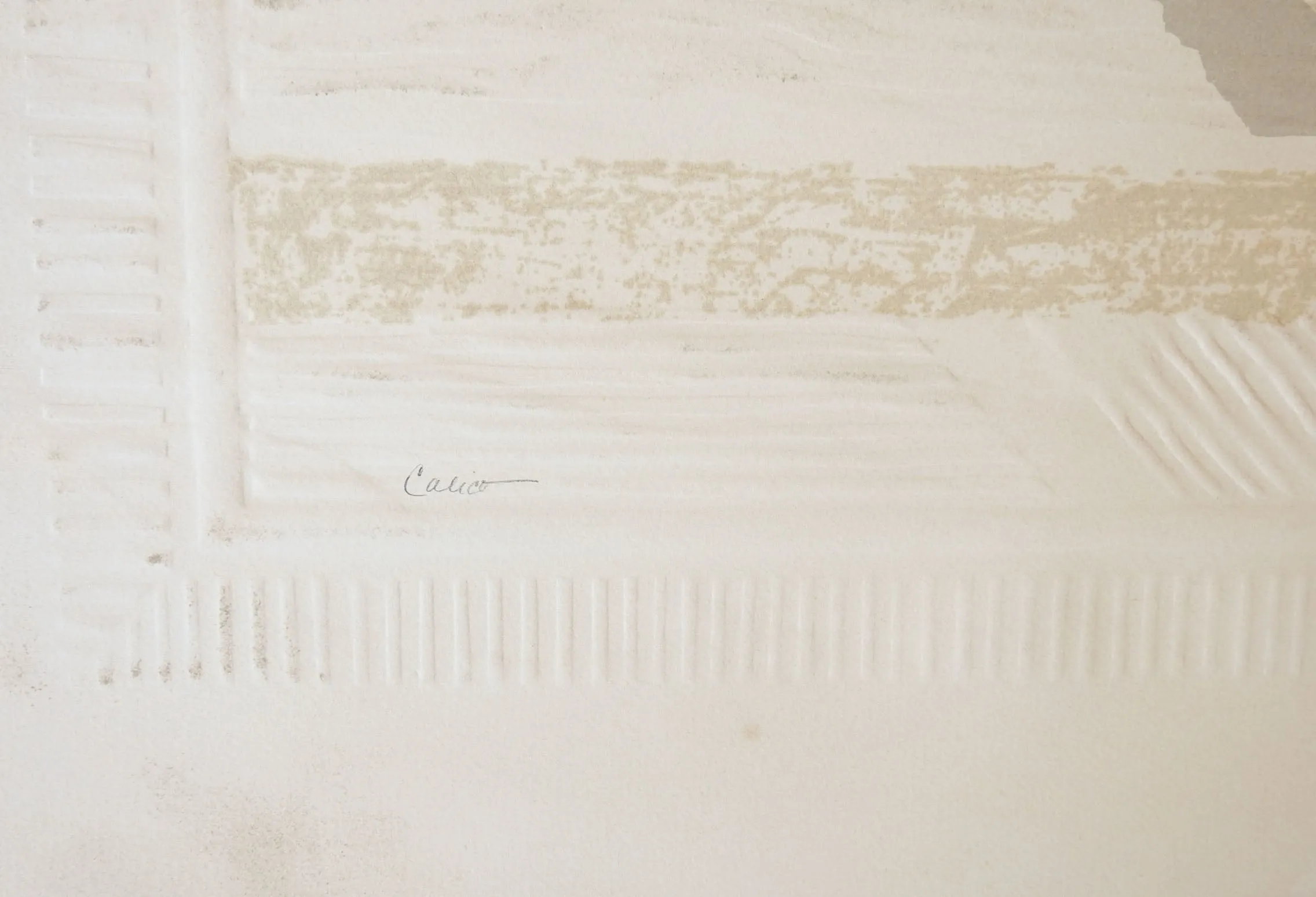 Embossed Abstract Landscape Etching Print