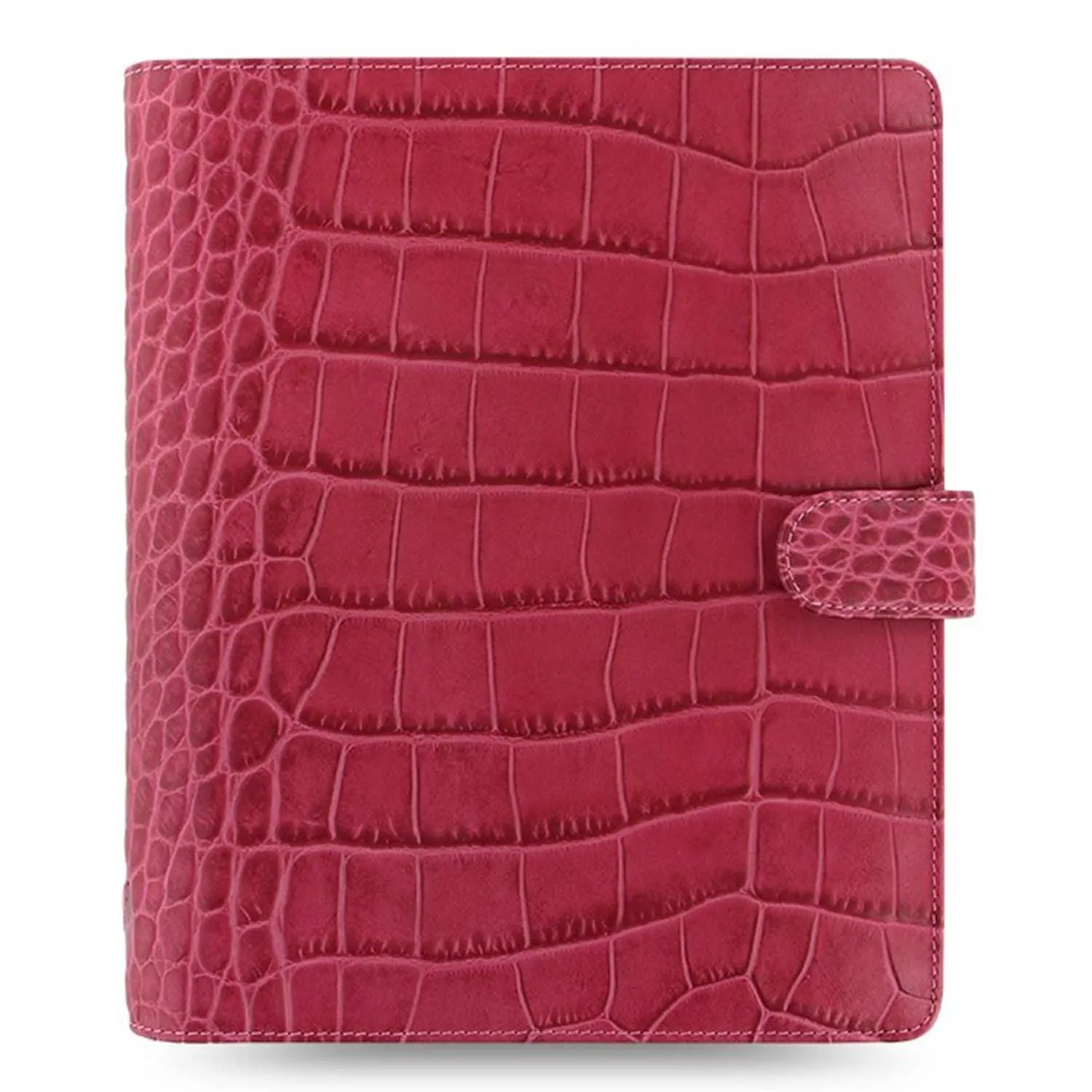 Filofax Classic Croc Print A5 Fuchsia Leather Organizer Agenda 2024