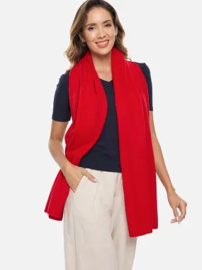 FlexKnit Red Cashmere Wrap