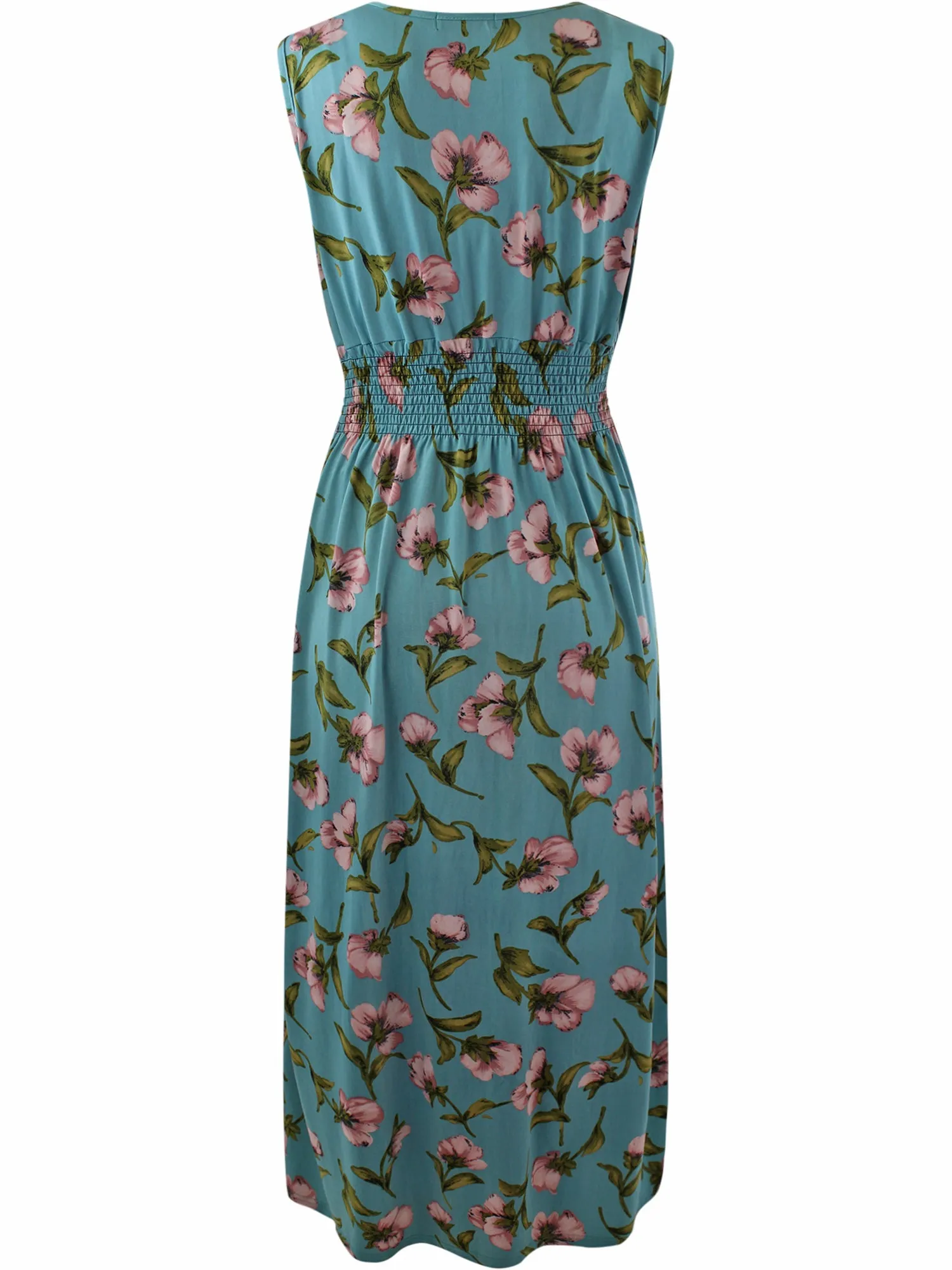 Floral Sleeveless Maxi Dress