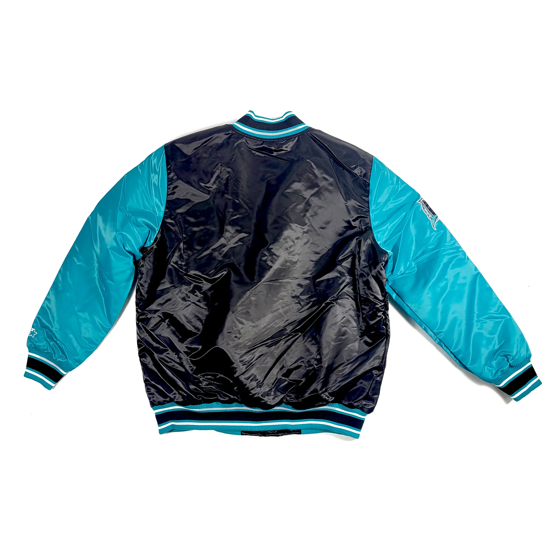 Stylish Satin Starter Jacket for Florida Marlins Fans