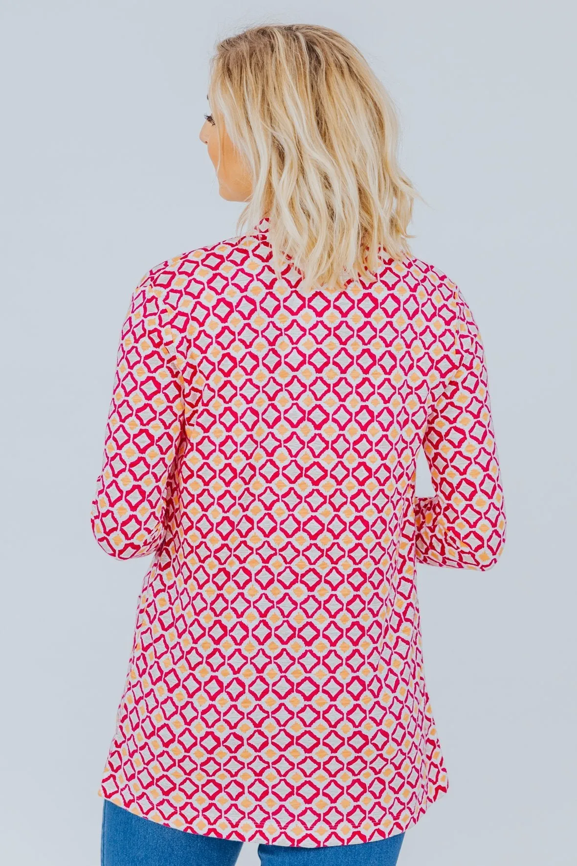 Give it a Try Cardigan in Drop Pink