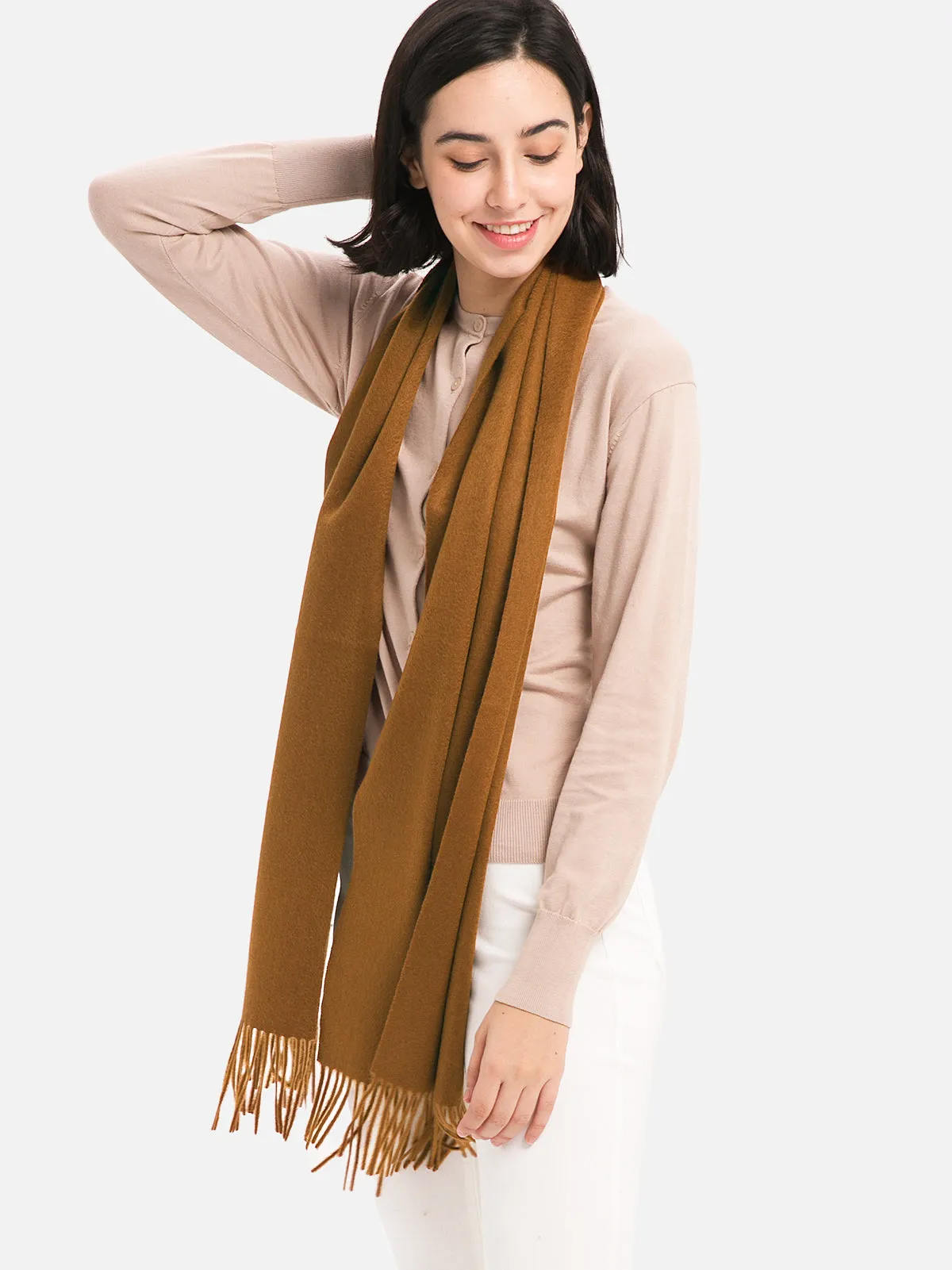 Golden Camel Cashmere Scarf