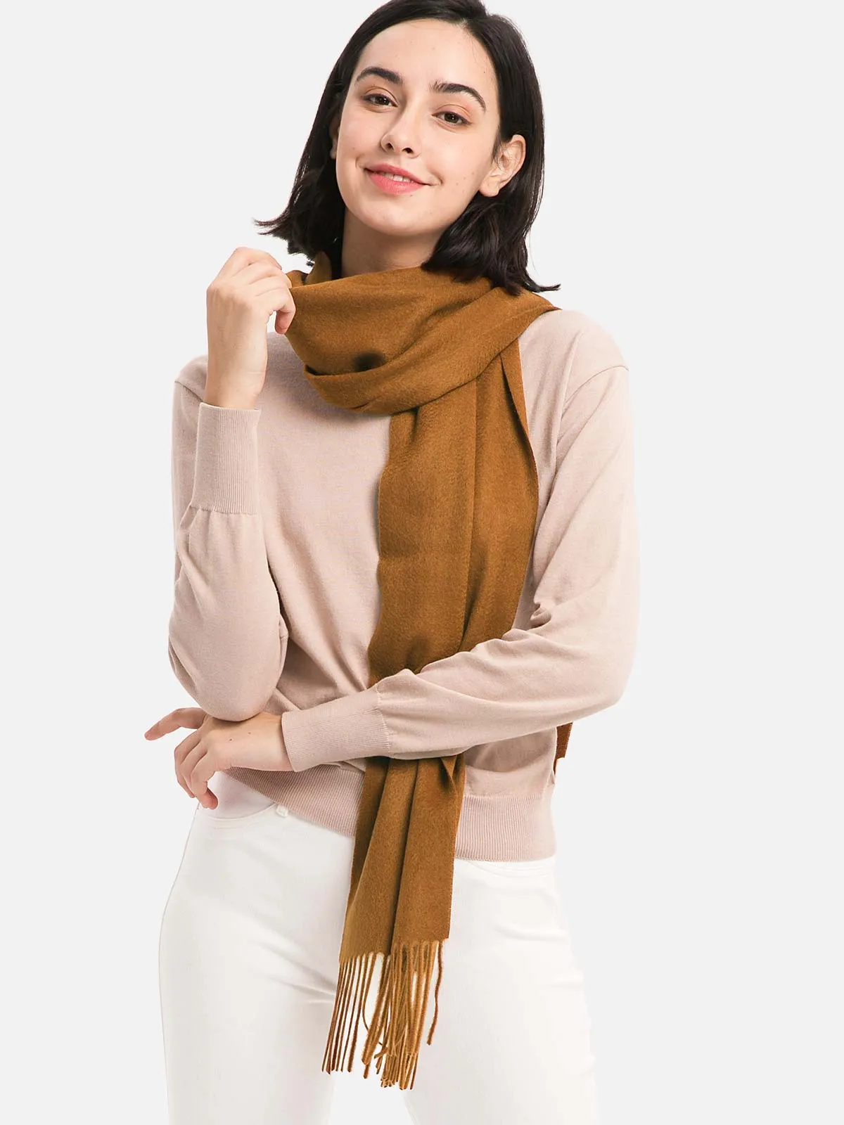 Golden Camel Cashmere Scarf