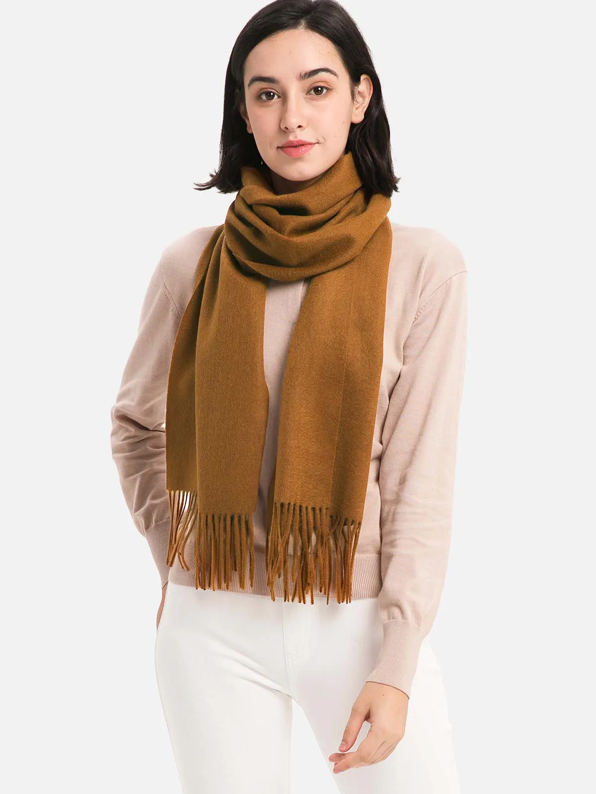 Golden Camel Cashmere Scarf