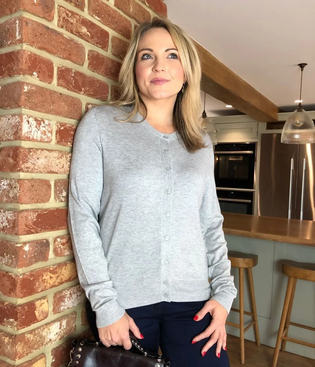 Grey Classic Cardigan