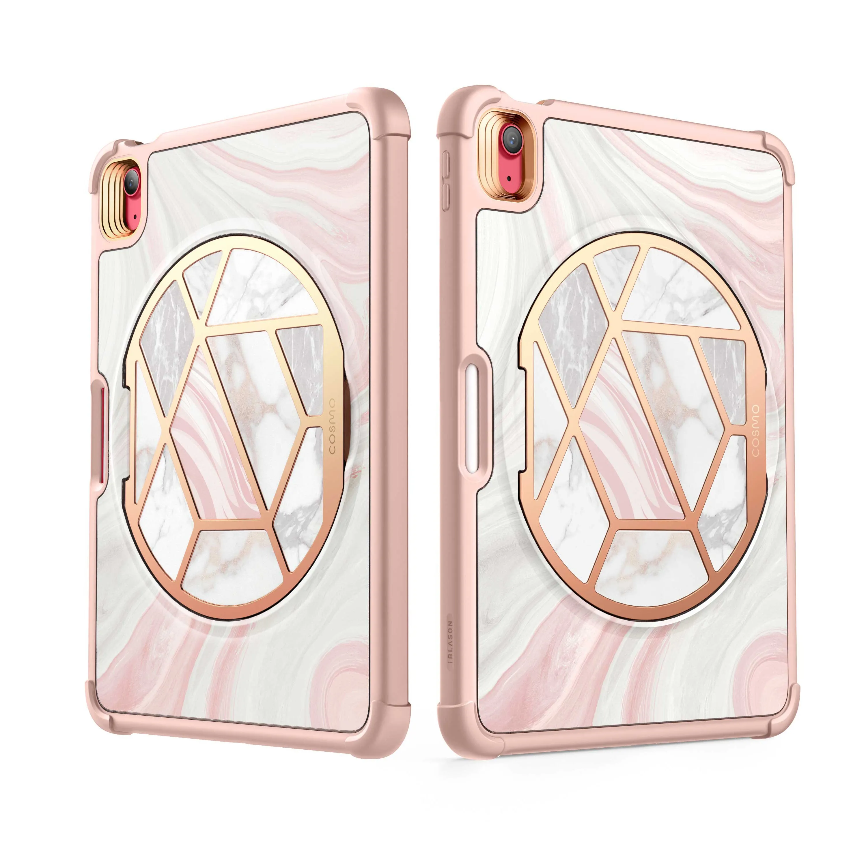 iPad 10.9 inch (2022) Cosmo Case-Marble Pink