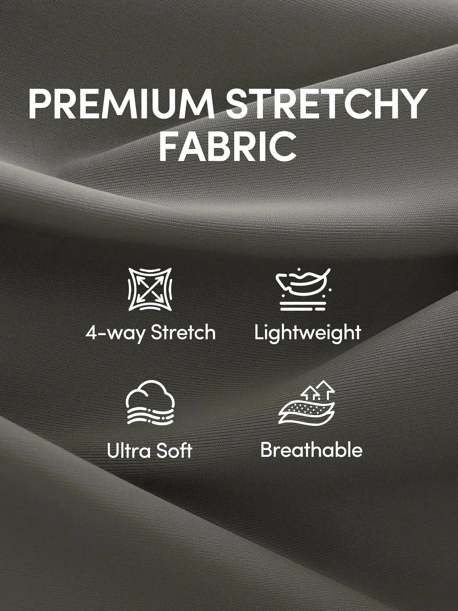 IUGA Wide Leg Pull On Stretchy Work Pants With Pockets